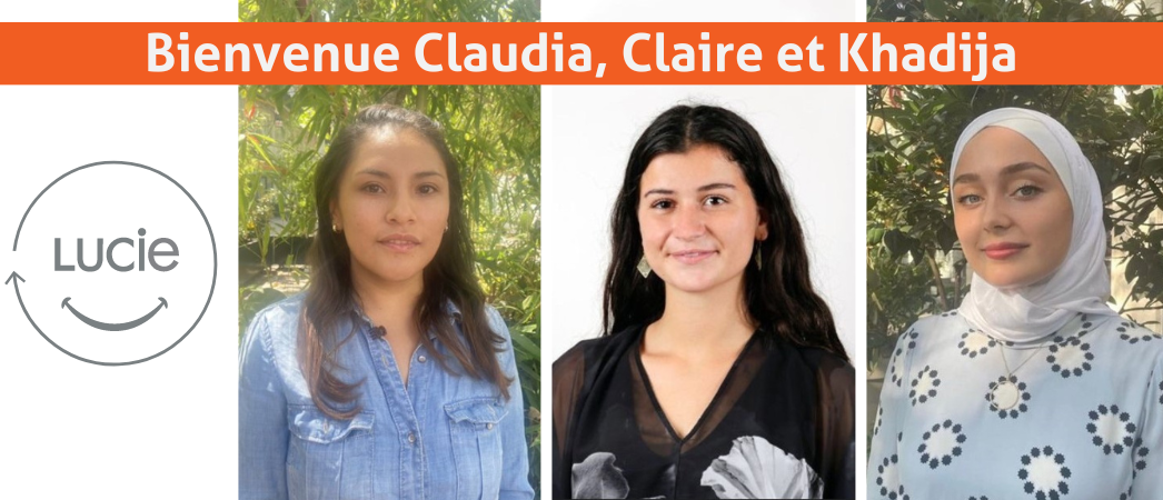 Bienvenue à Claudia, Khadija et Claire