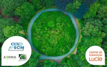 Photo d'un cercle qui représente l'économie circulaire - Agence LUCIE